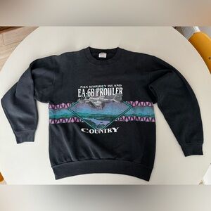 WA Vintage Crewneck Sweatshirt - AOP | Onieda | Made in USA | M